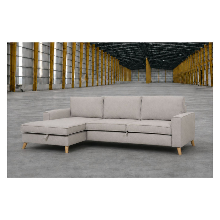 Sofa COPENHAGEN SLEEPING (Left corner, extendable) (Gray) Sofa COPENHAGEN SLEEPING (Left corner, extendable) (Gray)